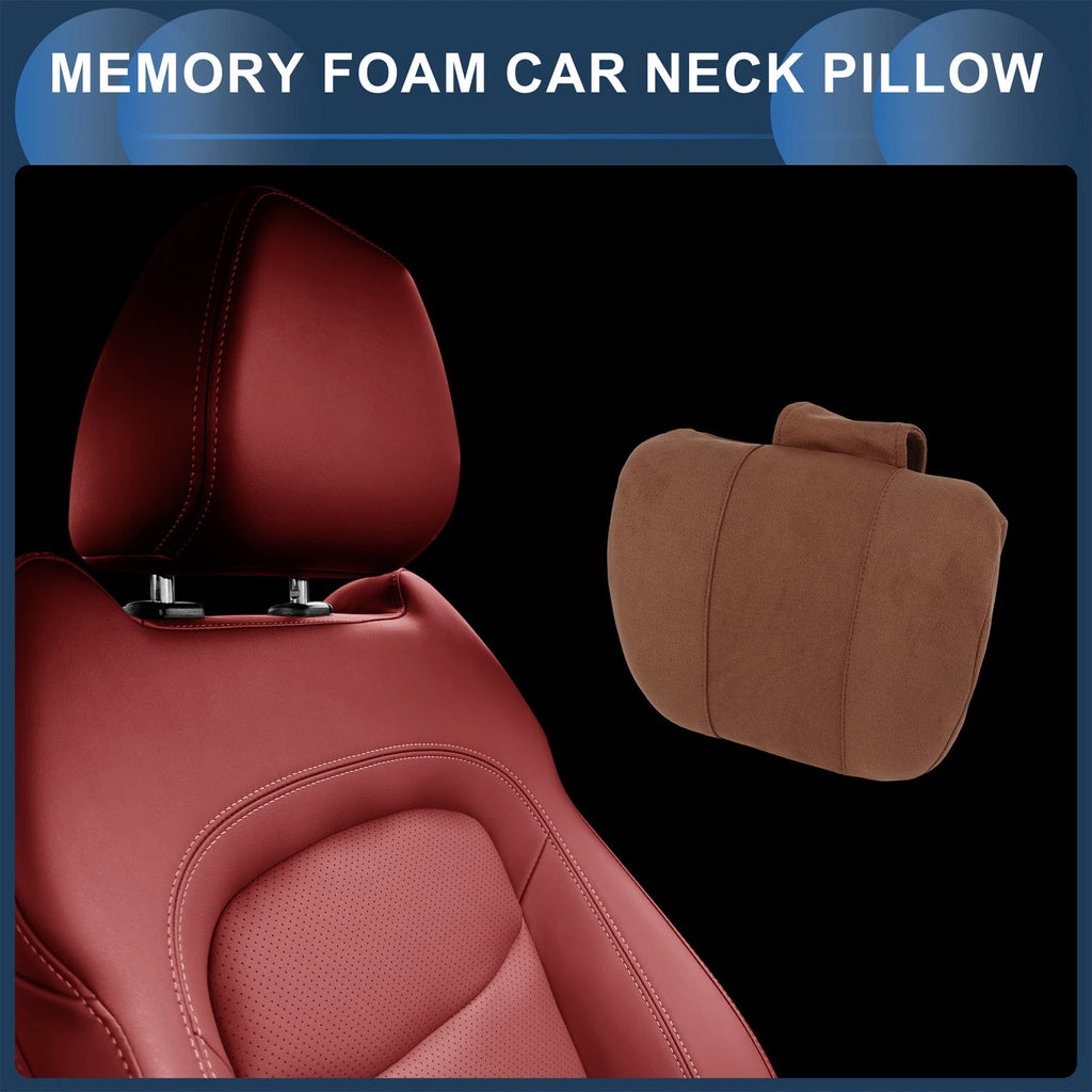 Memory Foam Neck Pillow for Universal Car Seats (1 Pc)