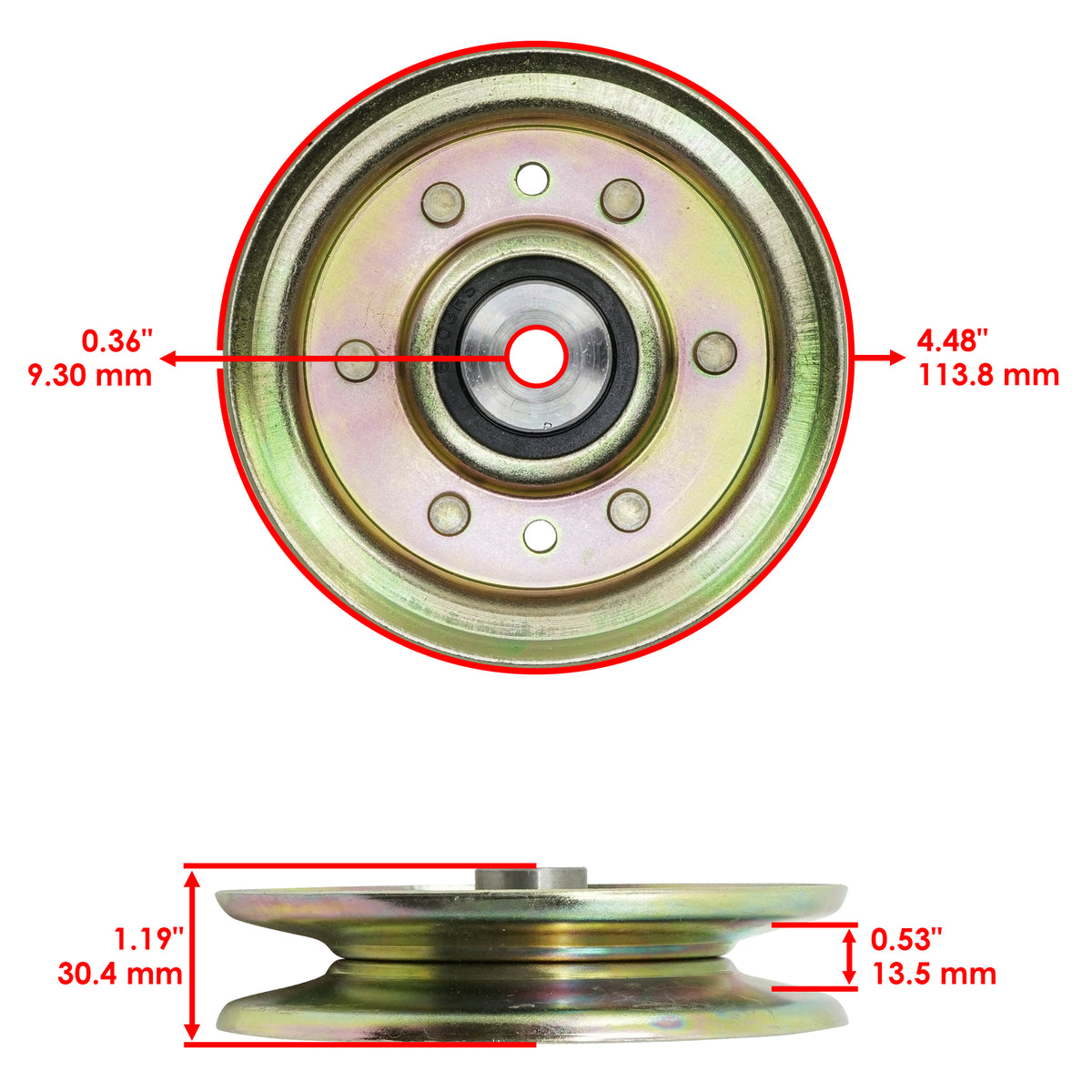 48" V-Idler Deck Pulley for Husqvarna Jonsered Dixon (2010–2015)