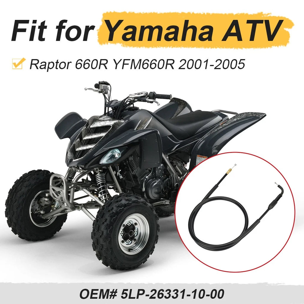 Choke Starter Cable for Yamaha Raptor 660R (2001–2005) #5LP-26331-10-00