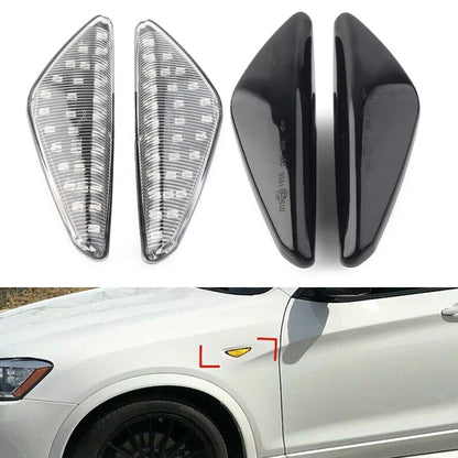 2X Dynamic LED Side Marker Turn Signal Light for BMW F25 E70 E71 E72 X5 X6