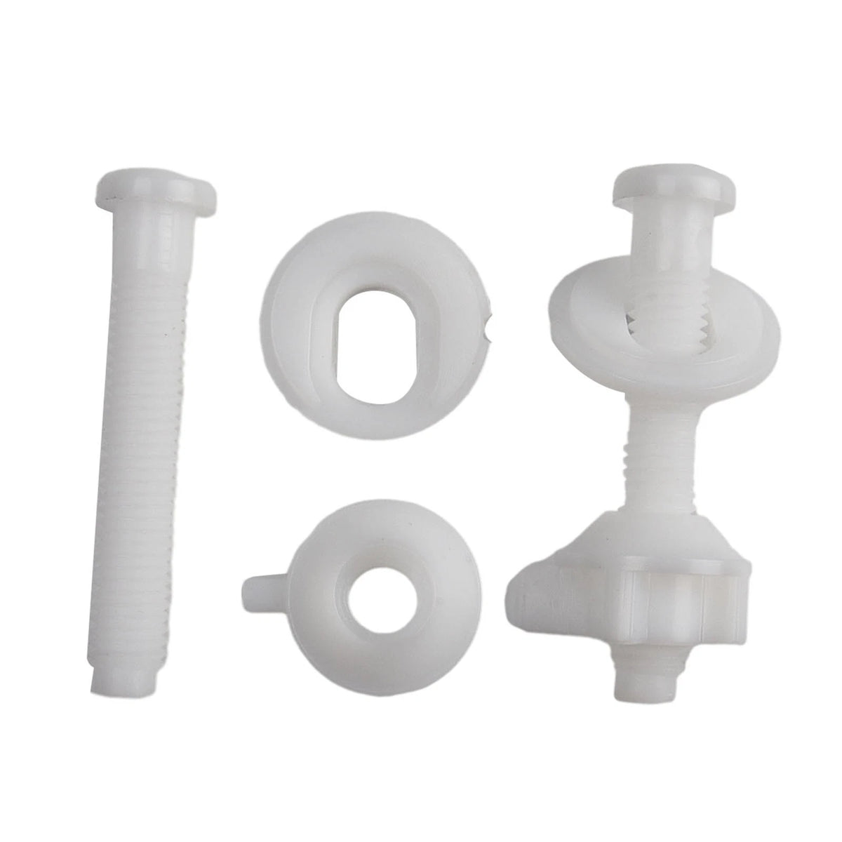 2X Toilet Seat Repair Kit Hinges for Bathroom
