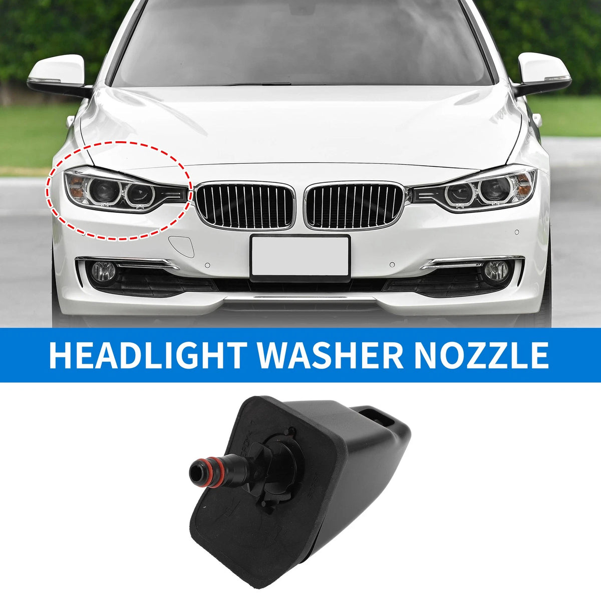 Front Passenger Side Headlight Washer Nozzle for Honda CR-V (2005–2006)