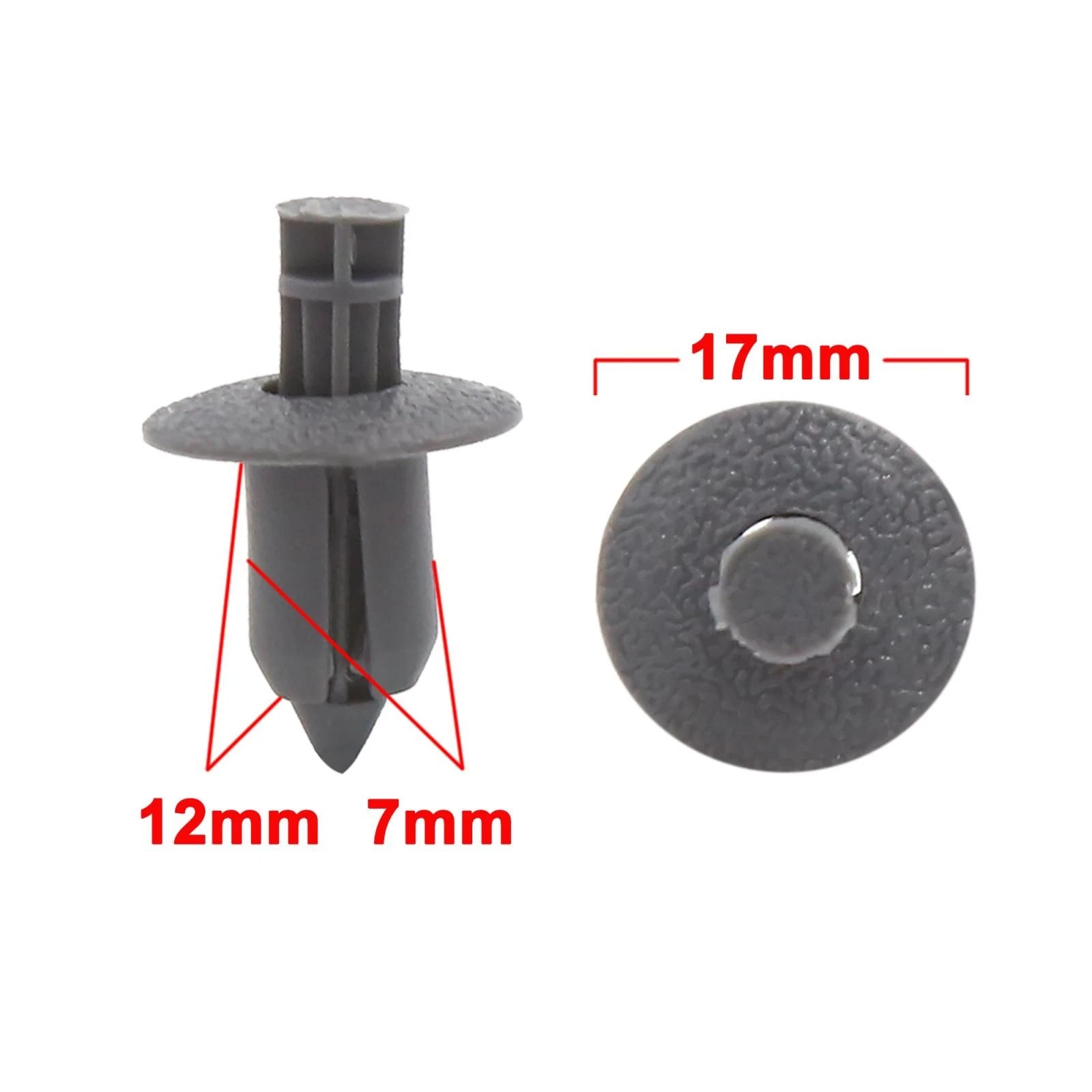 20pcs Push Type Rivet Fastener for Universal Applications (6.5mm Hole)