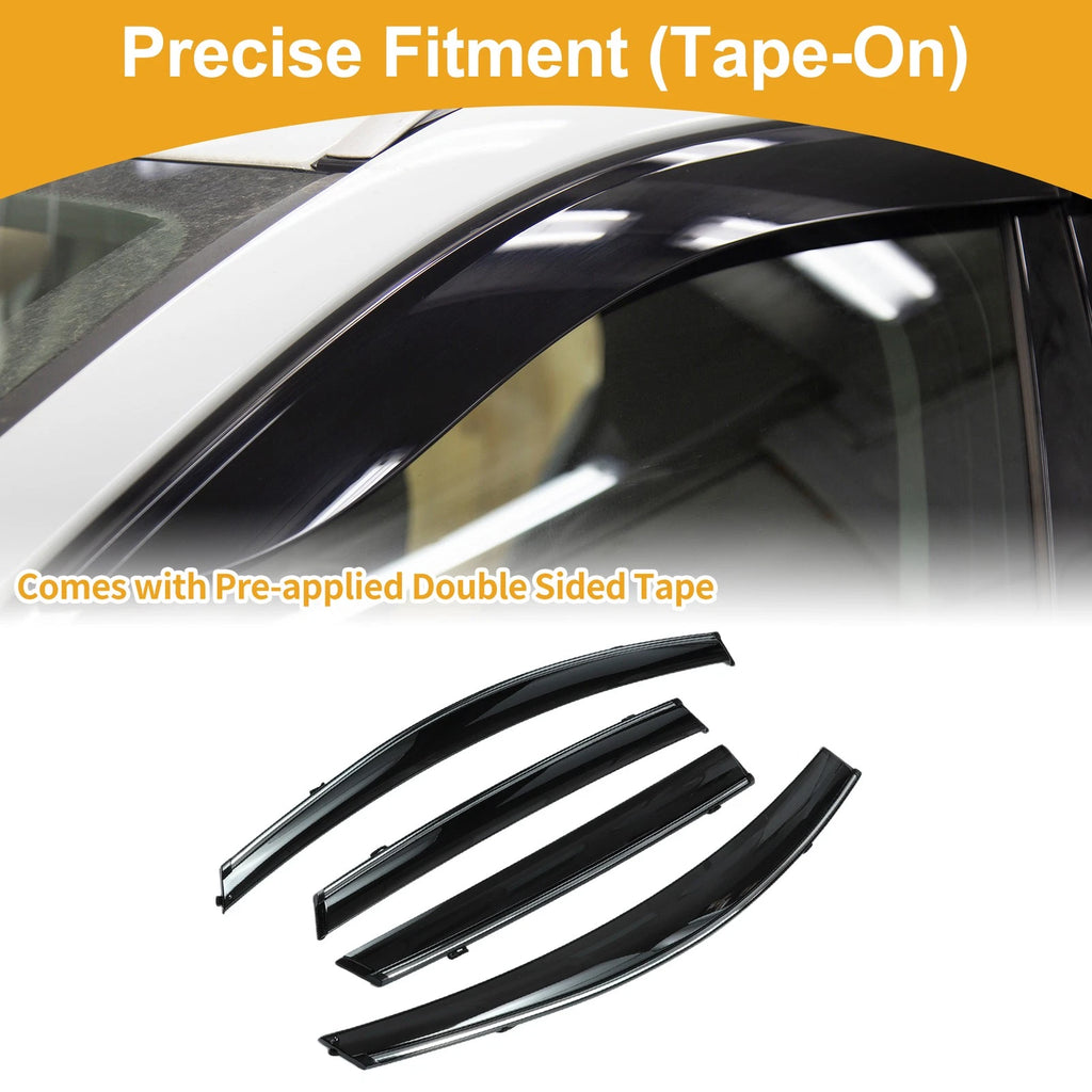Window Deflectors Side Window Vent Visors for Hyundai Accent Hatchback (2012–2017)