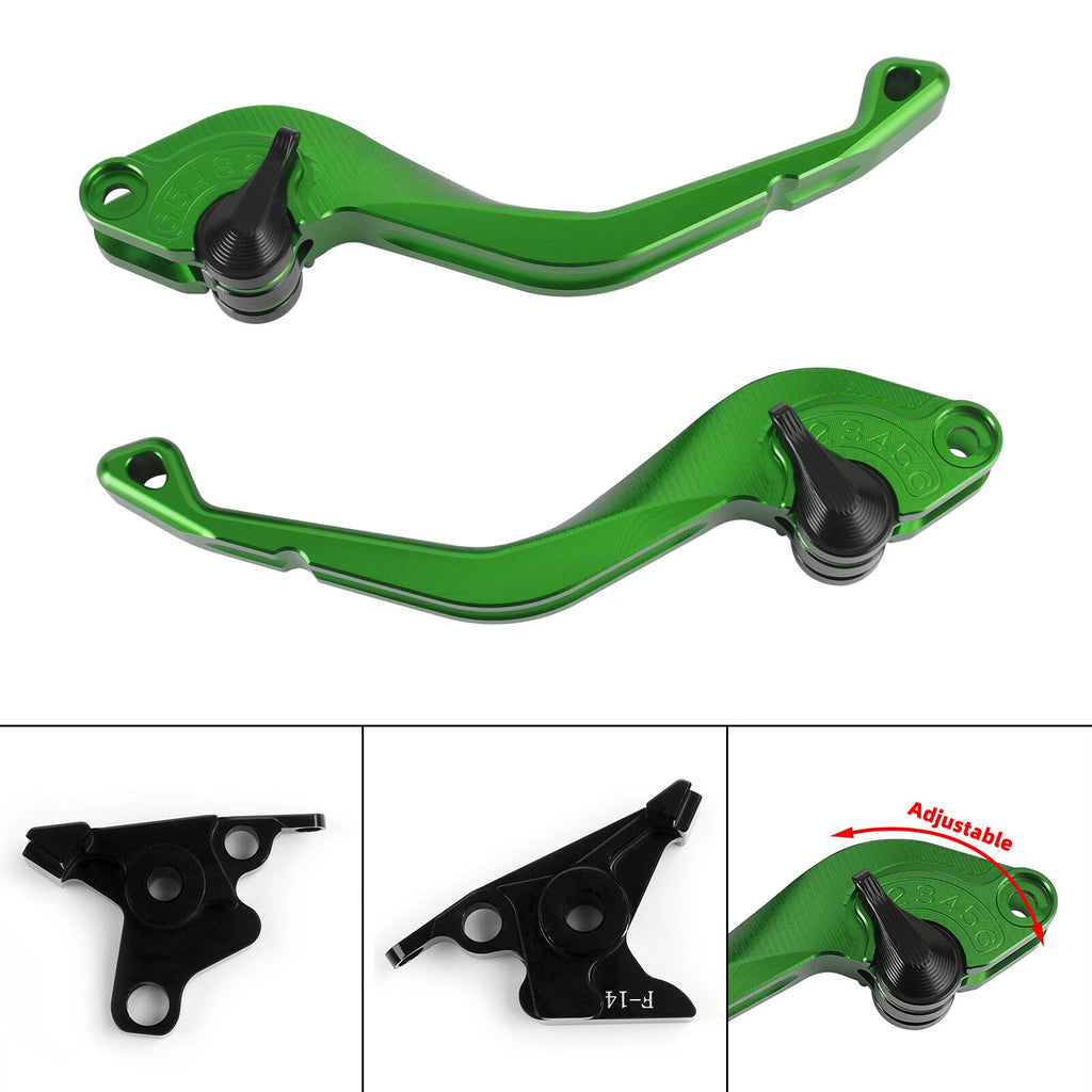 CNC Short Clutch Brake Lever for Kawasaki ZRX1100 ZZR1200 ZX7R ZG1000 (1997–2006)