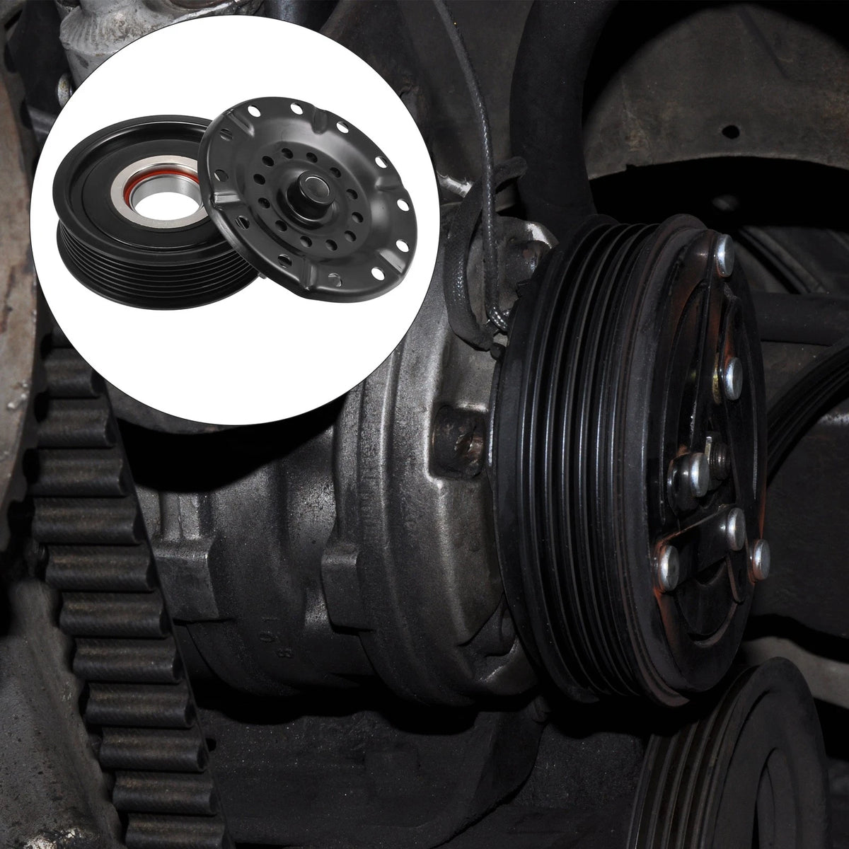 Set of 1 AC Compressor Clutch Kit Pulley Coil for Scion XB (2008–2013)