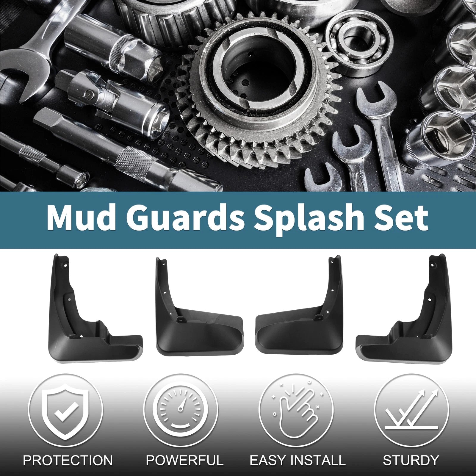 Mud Flaps Splash Guards 1Set for Toyota Venza AV10 (2013–2016)