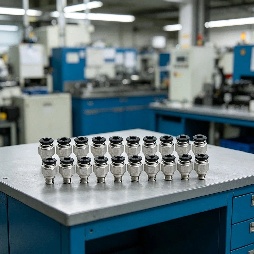 PTFE Pipe Coupling for Pneumatic Systems (No Specific Years)