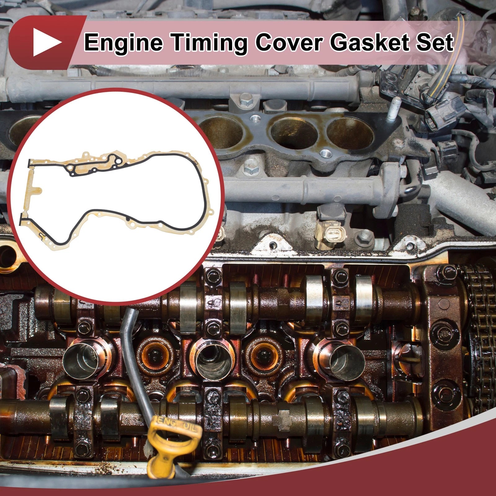 Engine Timing Cover Gasket Set for Volkswagen Tiguan 1.4L (2013–2017)