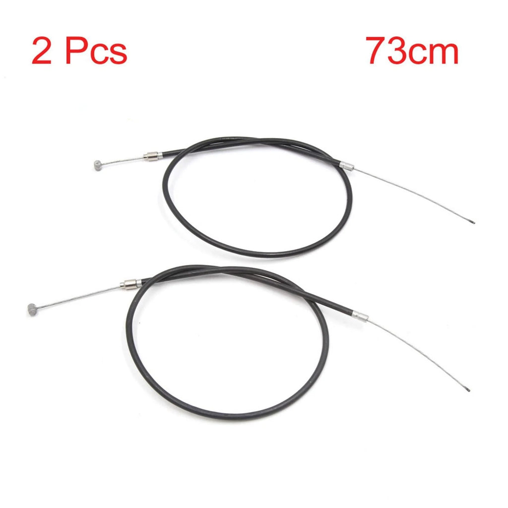 Front Brake Cable 2Pc Rubber Coated for MTB Road Bike (2.4ft) (—)
