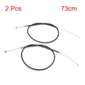 Front Brake Cable 2Pc Rubber Coated for MTB Road Bike (2.4ft) (—)