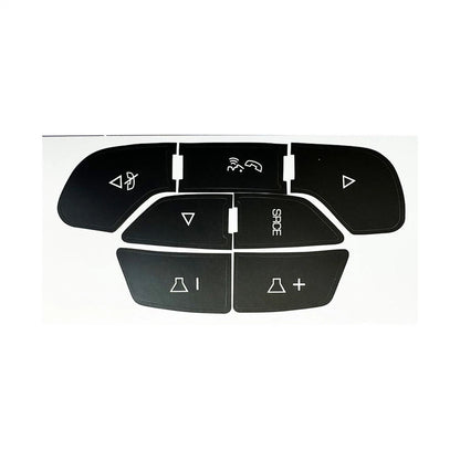 Steering Wheel Radio Control Button Decals for Cadillac Escalade, Chevy Silverado (2007–2014)