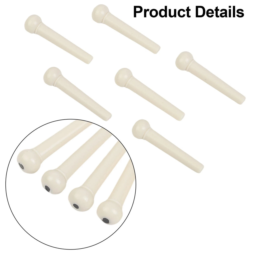 12X Bridge Pins for Acoustic Guitar (Fixed Holder Tool/Accessories)