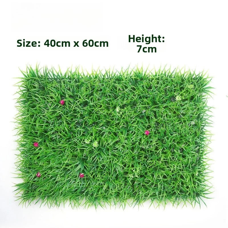1pc Plastic Grass Wall Panel 40x60cm Faux Hedge Artificial Greenery