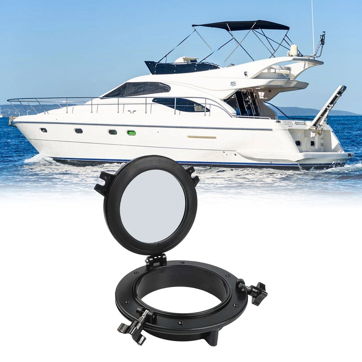 216265mm Round Portlight Porthole for Marine and RV (UV Resistant ABS Frame)