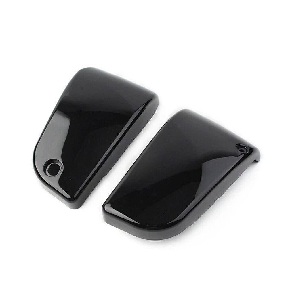 2X Battery Covers for Kawasaki Vulcan VN1500 Nomad (1996–2008) Black Pair