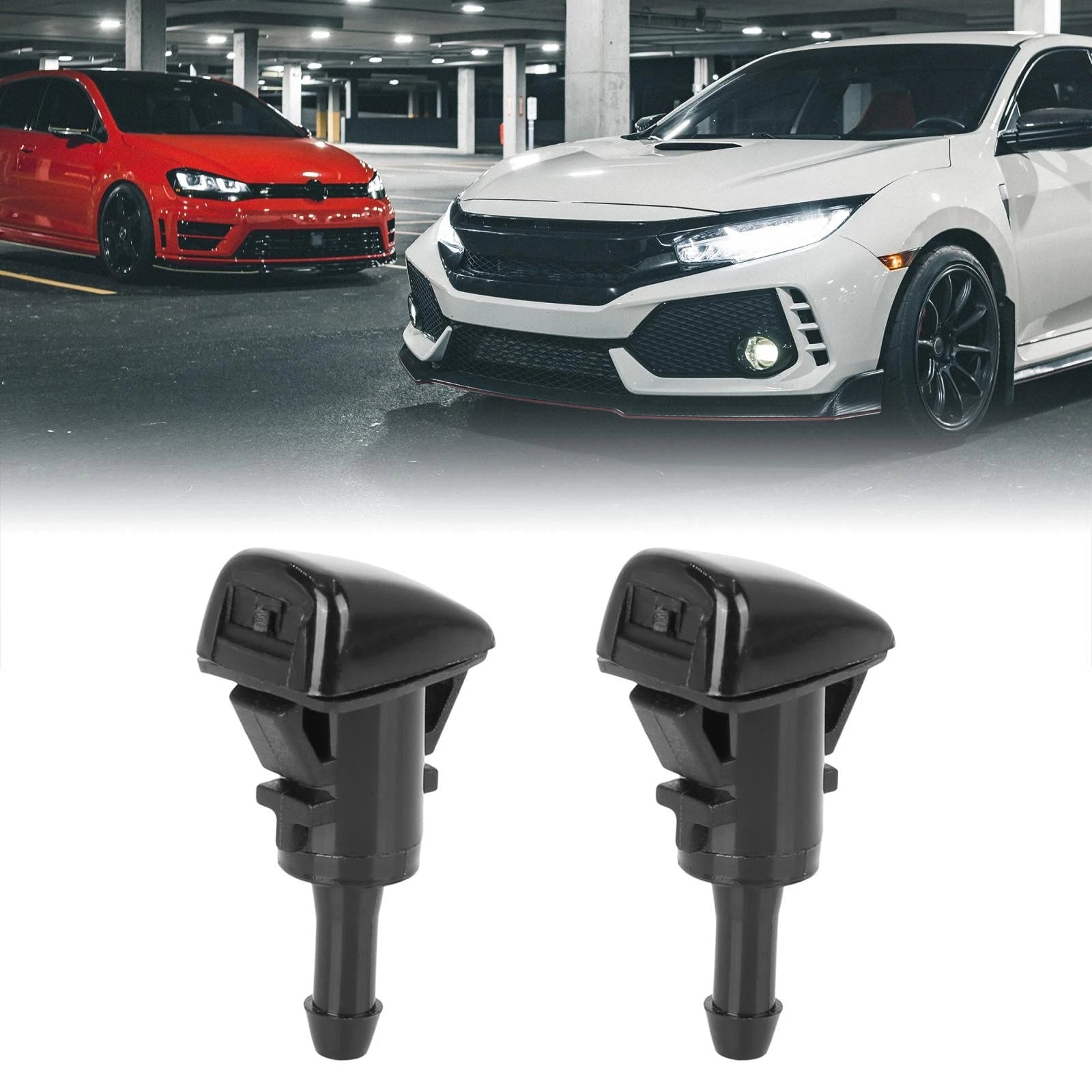 2Pcs Windshield Washer Nozzle Spray Replacement for GMC Chevrolet (2003–2019)
