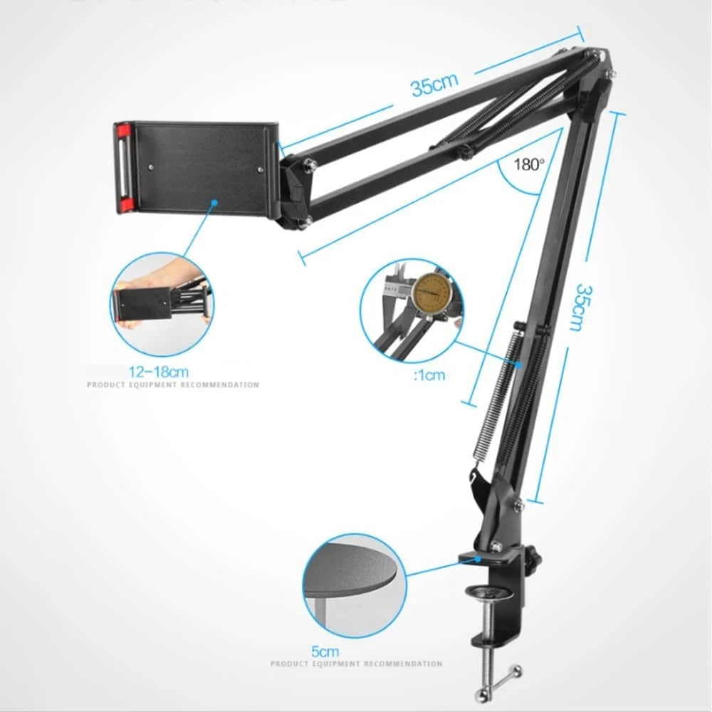 Tablet Stand for Adjustable Devices (4.72-7.08")
