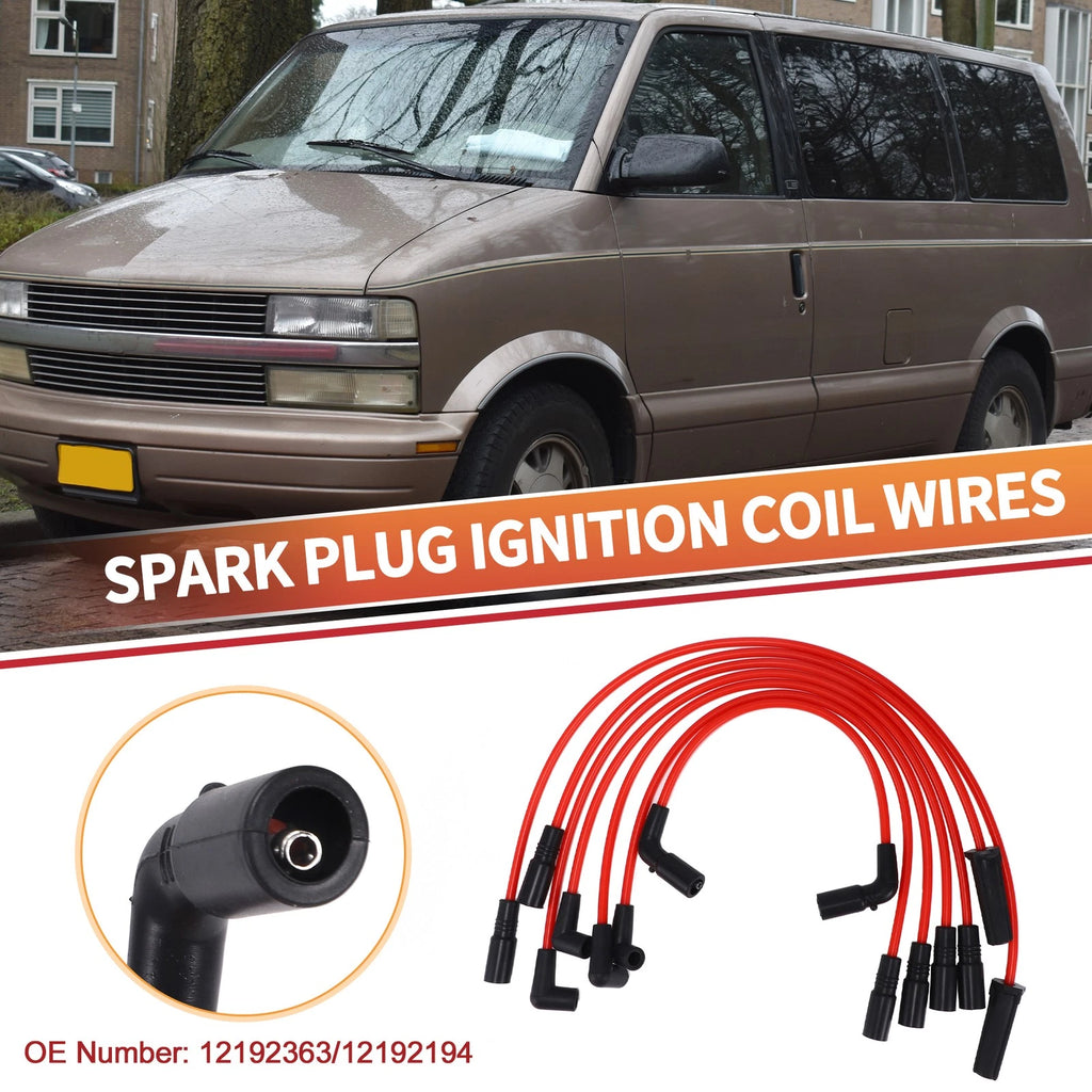 Ignition Coil and Spark Plug Wire Set Replacement for Chevrolet Astro V6 (1995–2005)