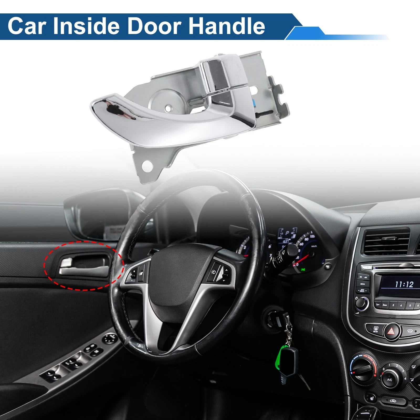 Front Driver Side Interior Door Handle for Kia Sorento (2003–2009) No. 826203E010