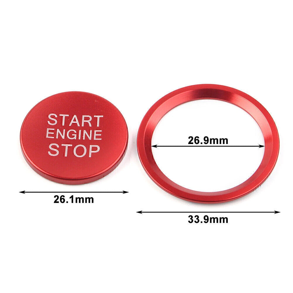 Engine Start Button Cover Ring for Audi A4L/A6L/Q5L/A5 (2010–2023) Blue