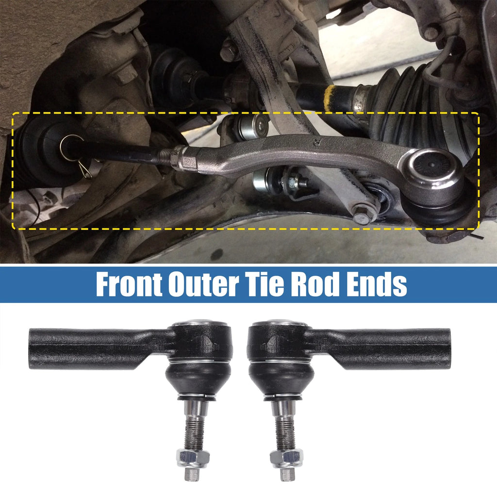 2pcs Front Outer Tie Rod End Links Replacement for Ford Mustang (2005–2014)
