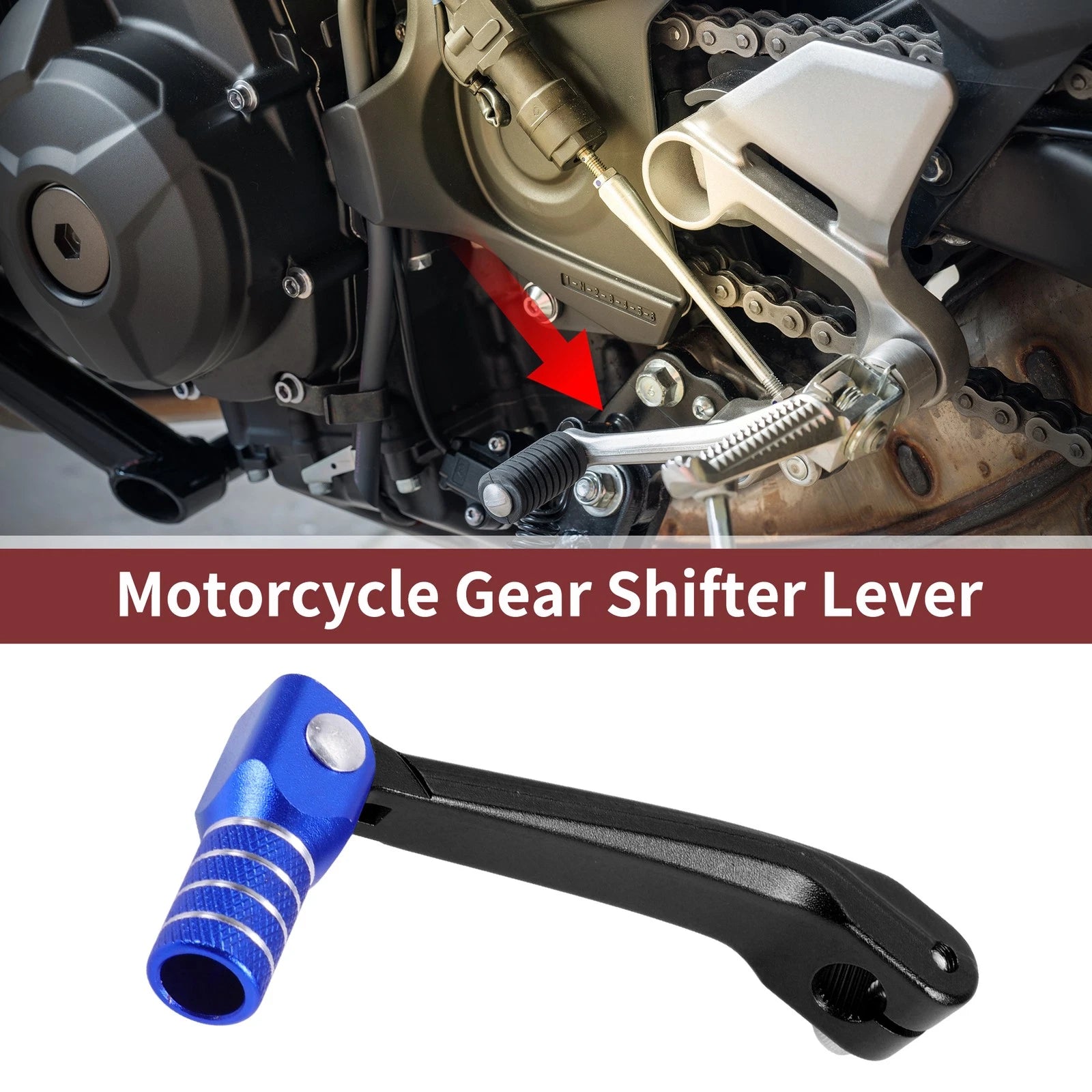 Folding Gear Shifter Lever for Honda CRF150F 2003–2017 Black Blue
