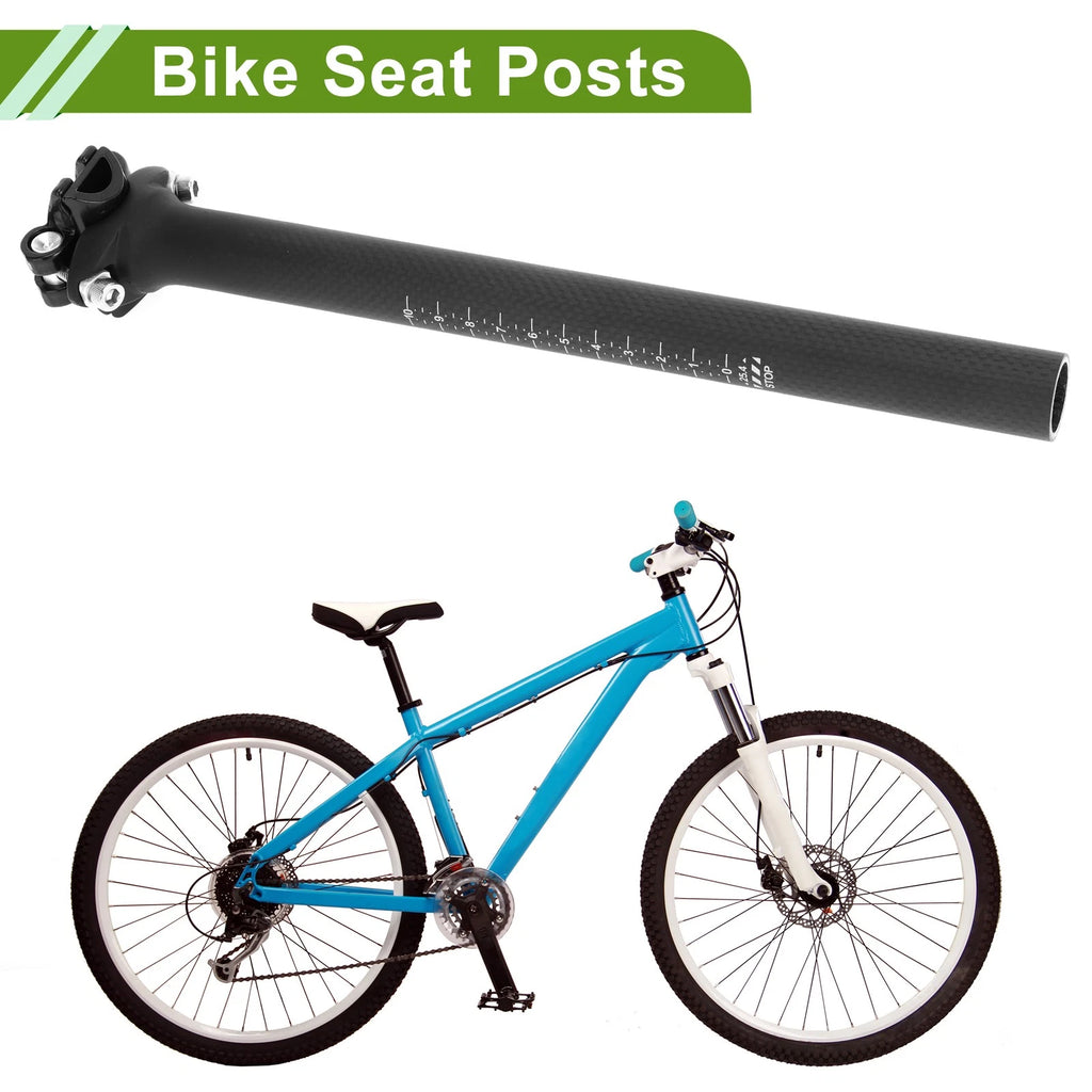 Seat Post Replacement 25.4x300mm Adjustable Angle Lightweight for Bike (25-300)