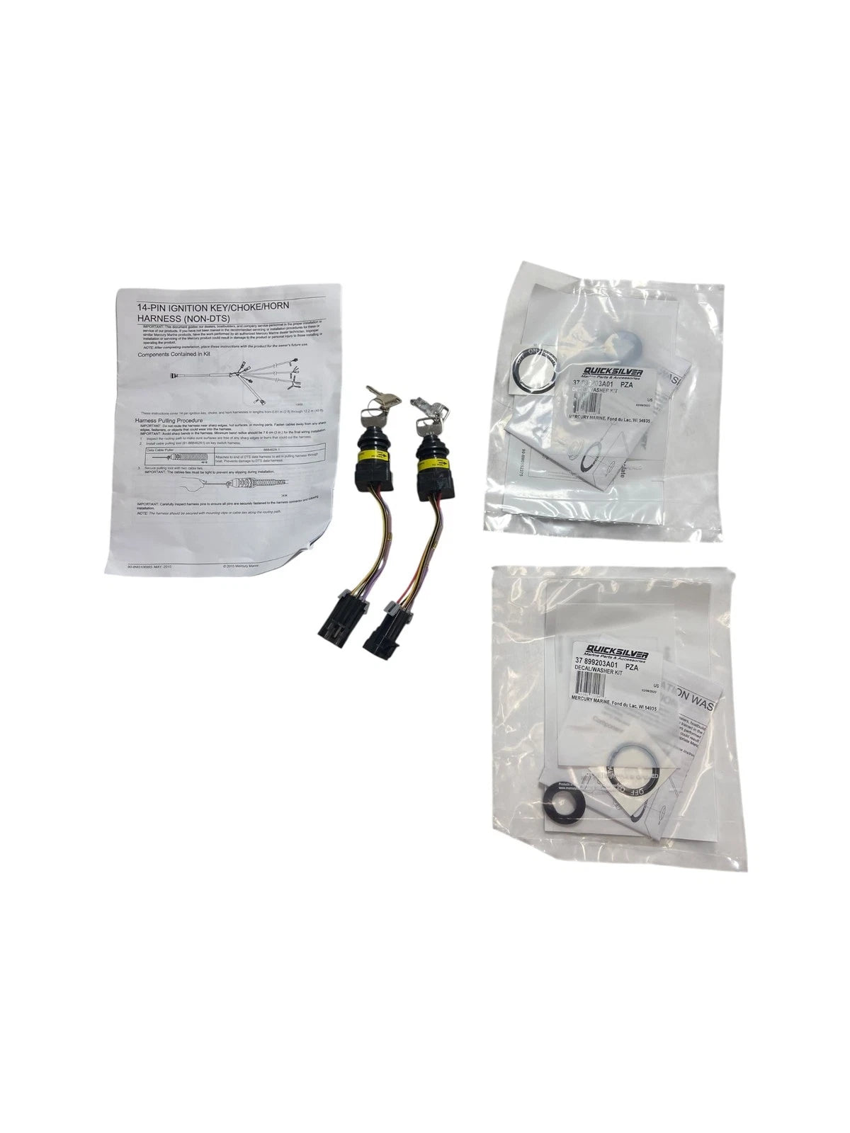 2X Ignition Key Switch Kit for Mercury (8M3004089)