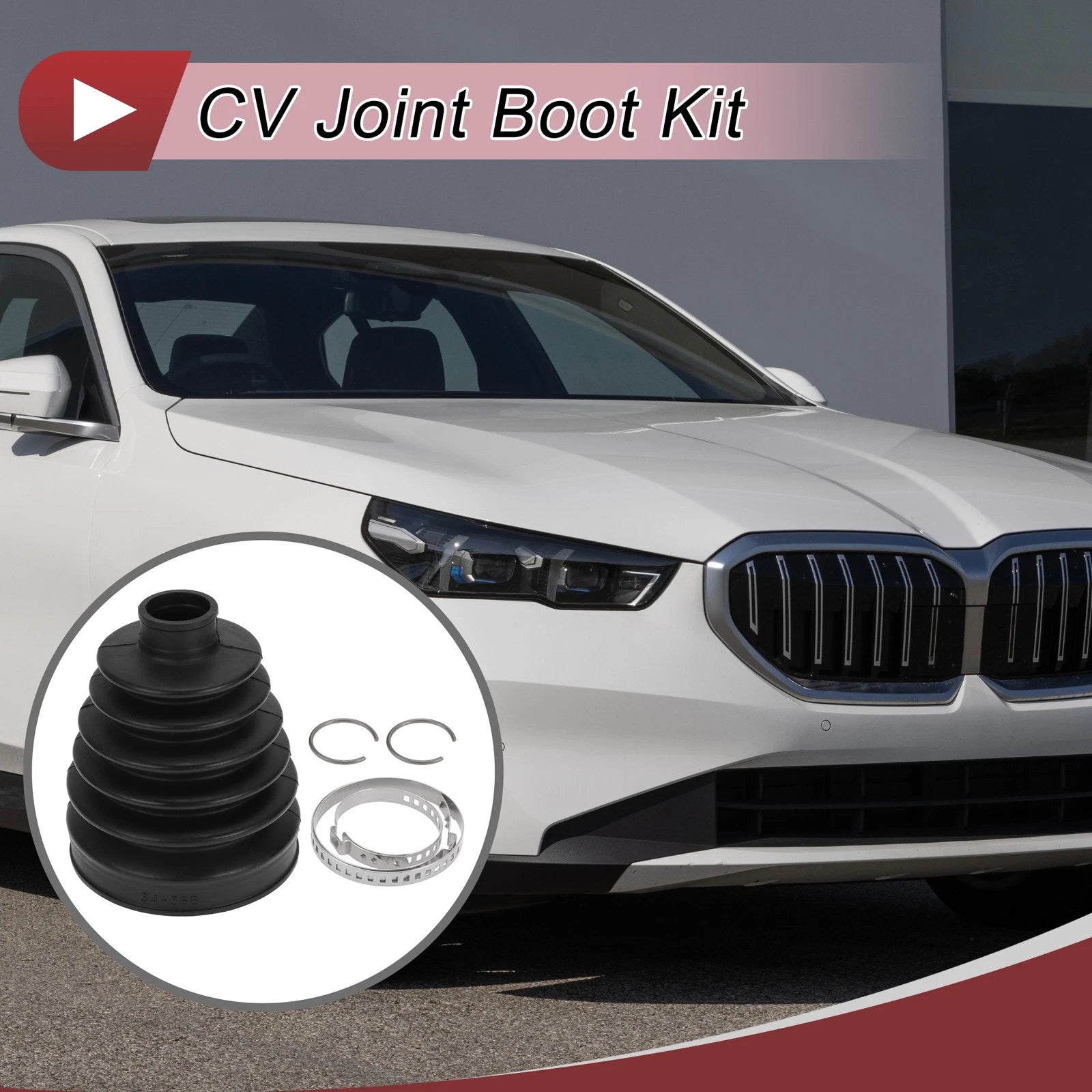 Outer CV Joint Boot Kit with Clamps for BMW 530i xDrive (2017–2023)