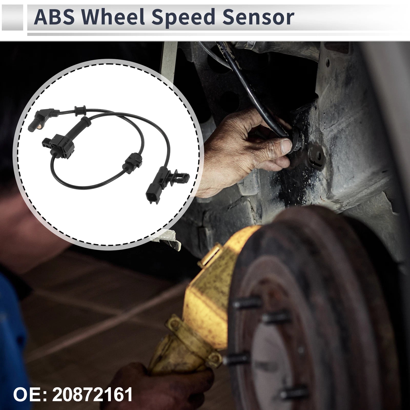 ABS Wheel Speed Sensor for Chevrolet Silverado 2500 HD (2011–2019)