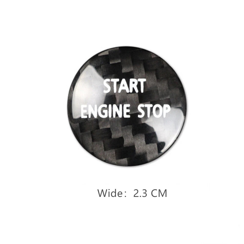 Carbon Fiber Engine Start Stop Button Cover for Land Rover Discovery (2010–2016)