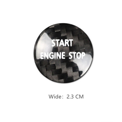 Carbon Fiber Engine Start Stop Button Cover for Land Rover Discovery (2010–2016)