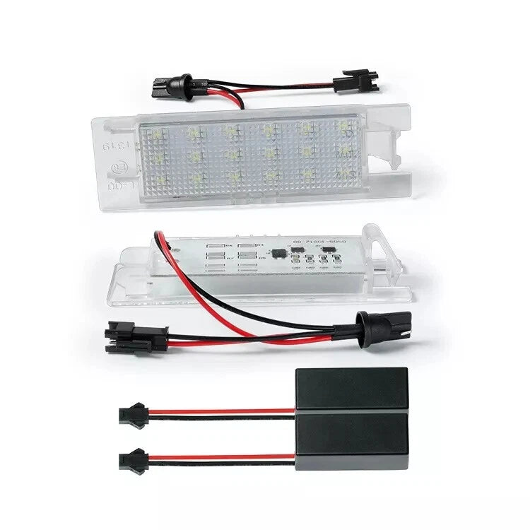 2X White LED License Plate Light Lamp for Zafira B Astra Insignia (2005–2011)