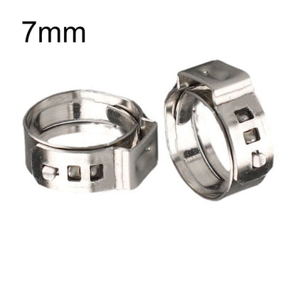 25pcs Stainless Steel Hose Clamps for DIY and Repair Projects