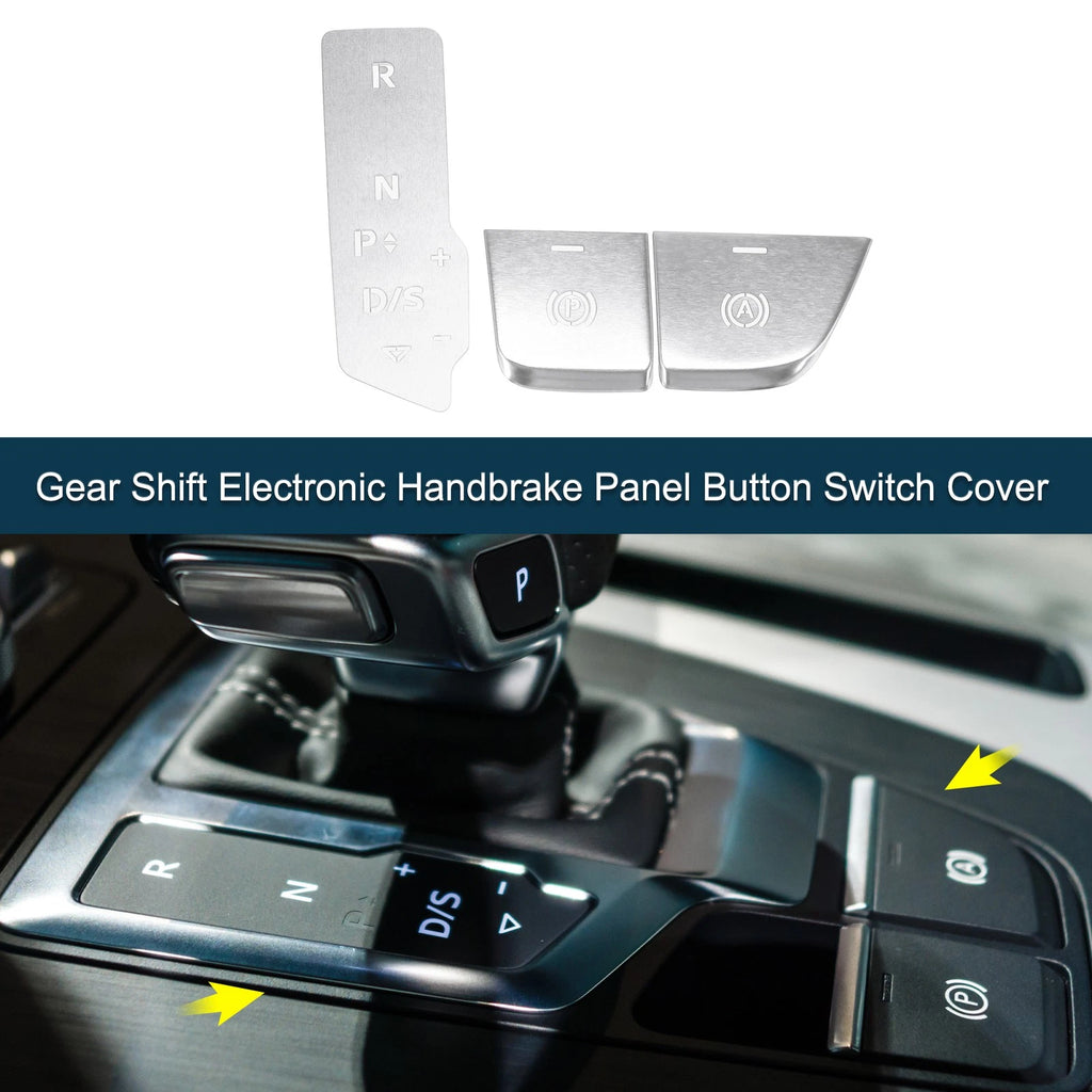 Gear Shift Handbrake Panel Button Switch Cover for Audi Q5 (2018–2022)