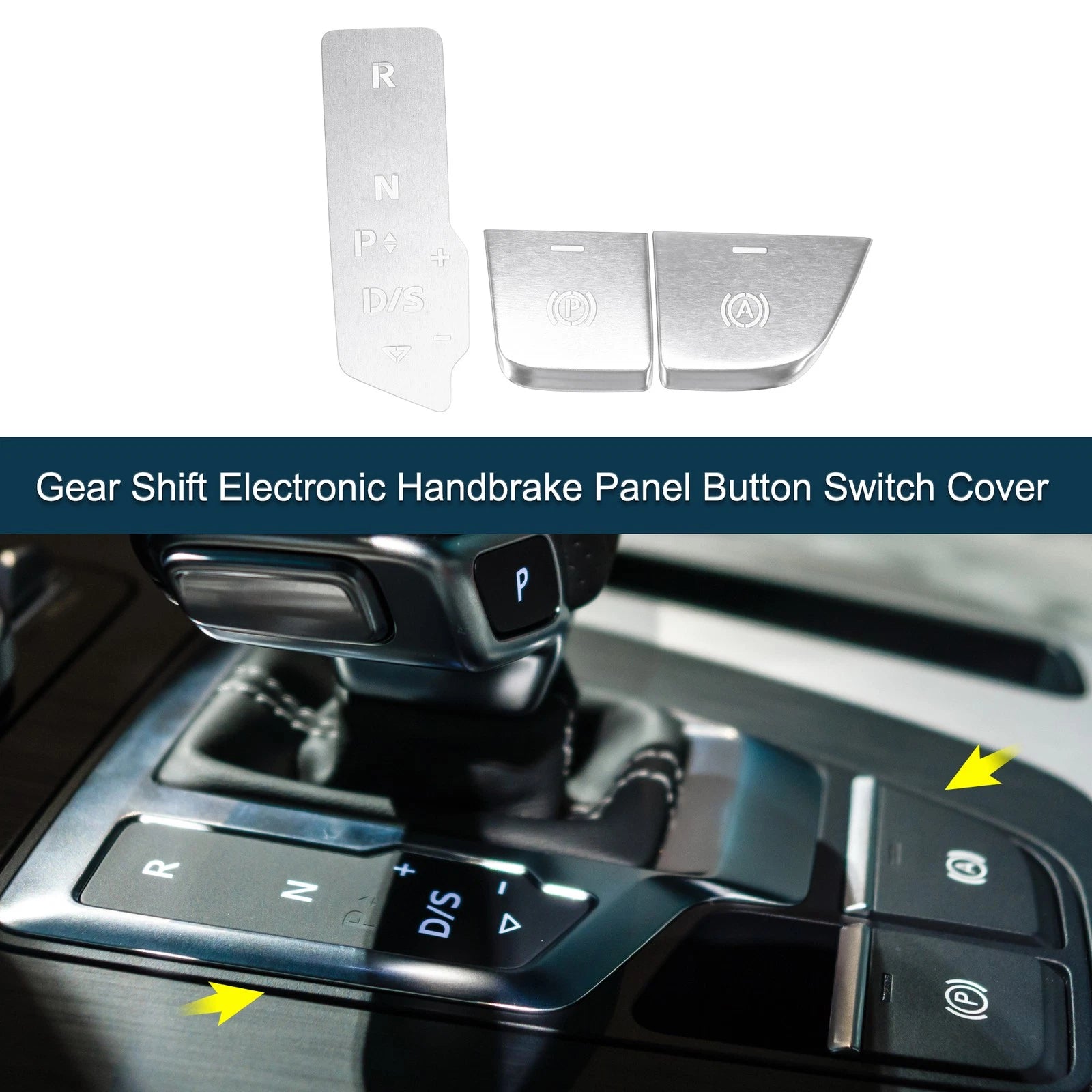 Gear Shift Handbrake Panel Button Switch Cover for Audi Q5 (2018–2022)