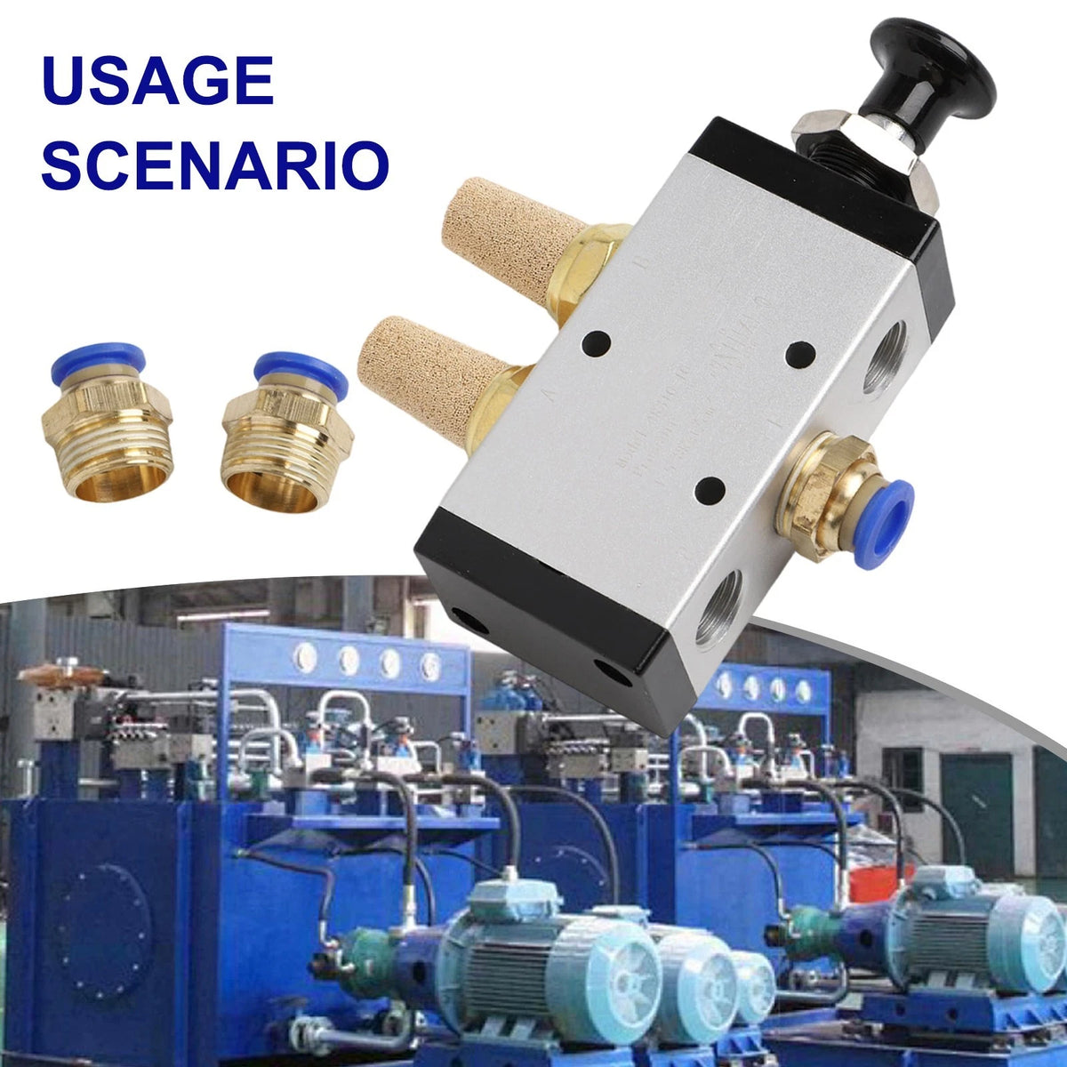 Manual Pneumatic Valve 4R310 5-Way 2-Position Solenoid Valve Pack