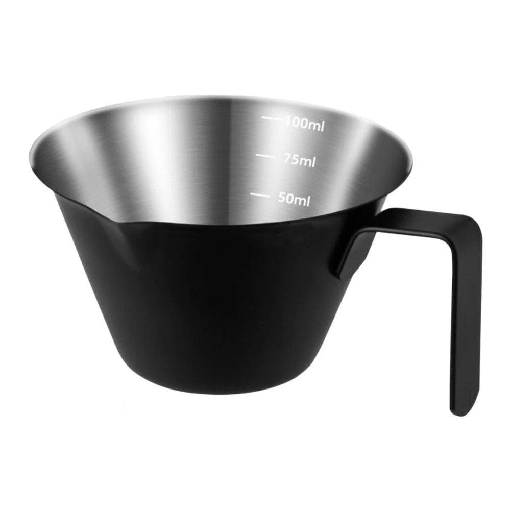 100ml Stainless Steel Measuring Cup for Espresso Dosing (No Part Numbers)