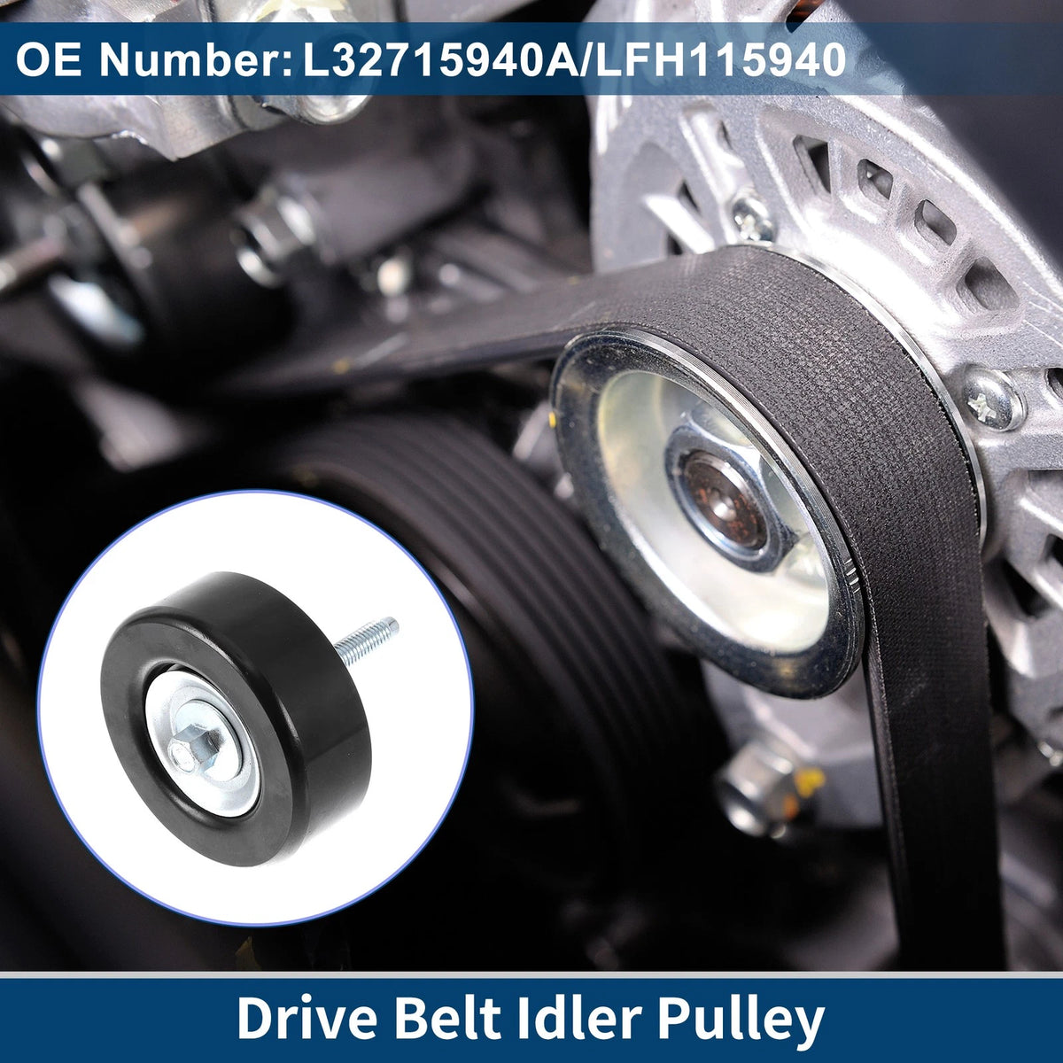 Drive Belt Idler Pulley Replacement for Mazda CX-7 (2007–2012)