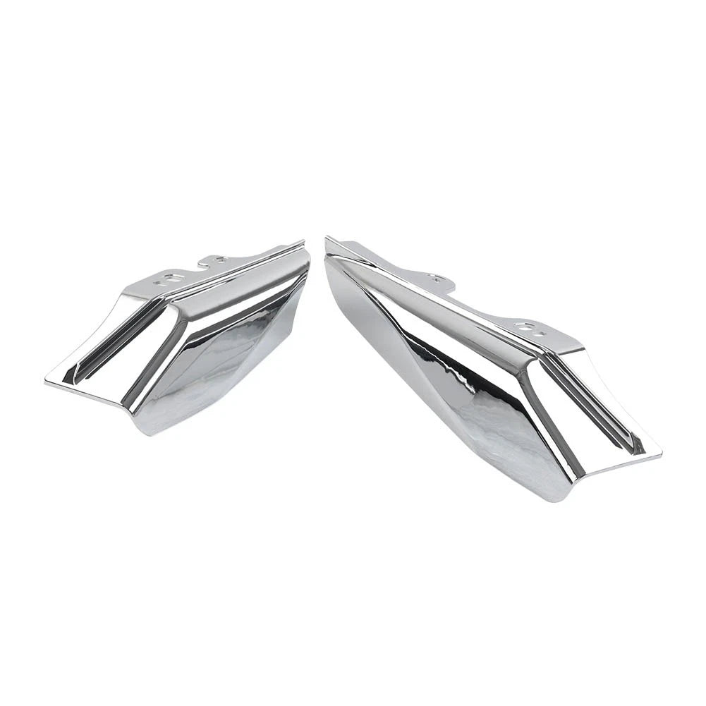 Chrome Mid-Frame Air Deflectors for Harley Touring Road King Glide (2014–2023)