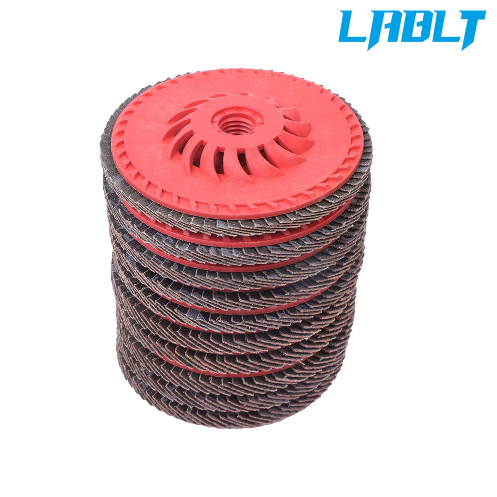 10 Pack Flap Sanding Discs for LABLT (4-1/2"×7/8", Type Grit T27)