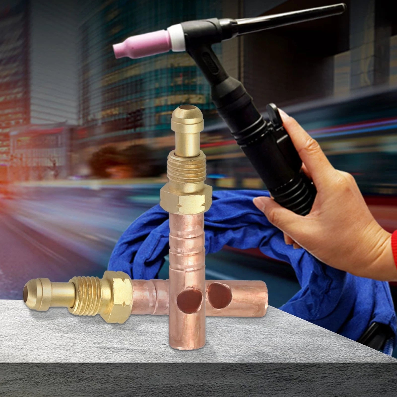 2X Welding Equipment Head Adapter Connector for WP18 TIG