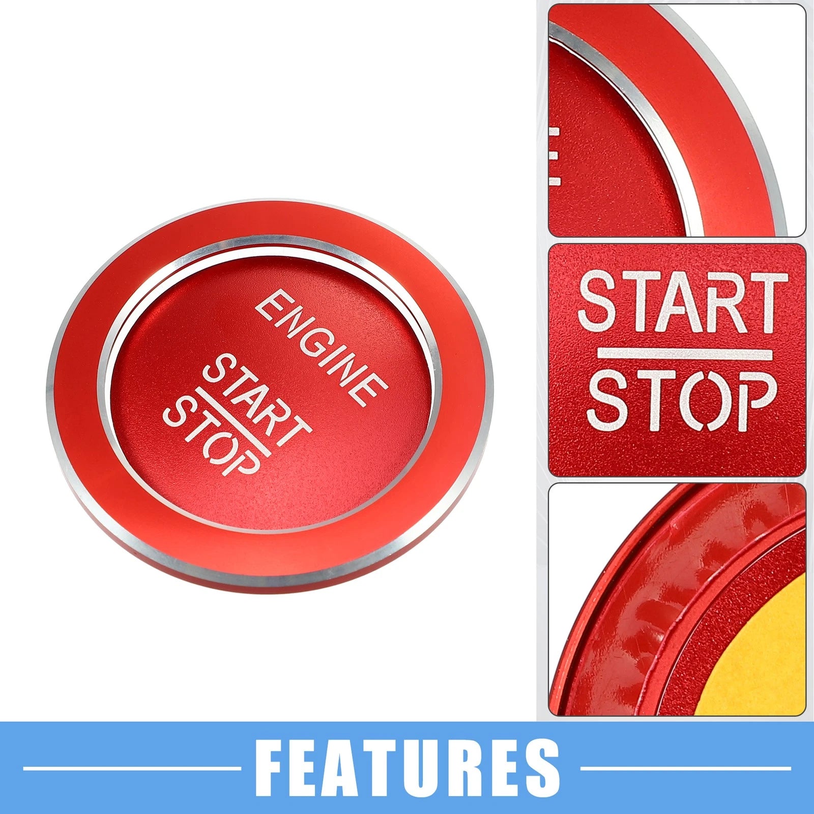 Engine Start Stop Button Cover Replacement for Mercedes-Benz A B C GLC (2015–2024)