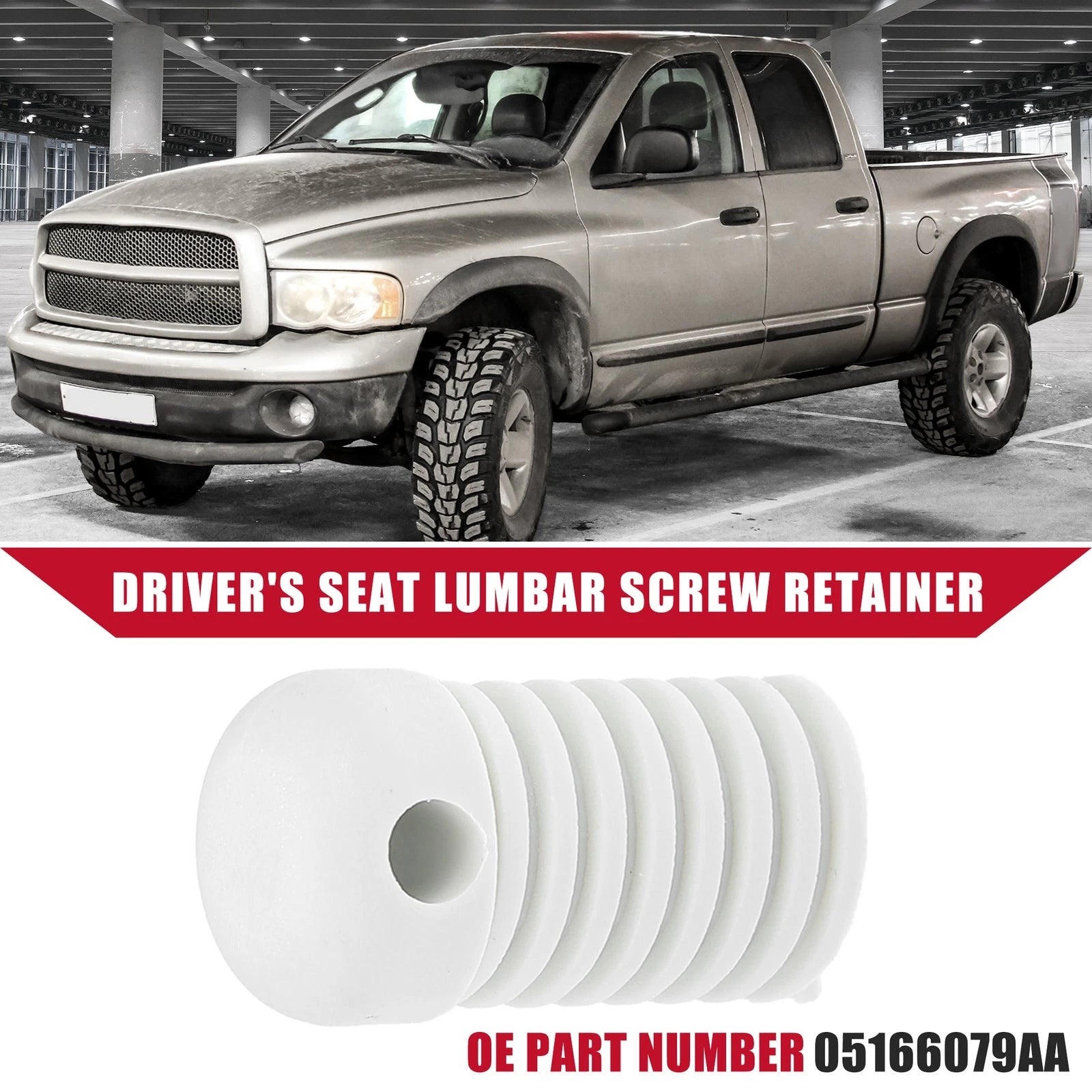 Driver Seat Lumbar Screw Retainer Fix for Dodge Ram 1500 (2002–2008)