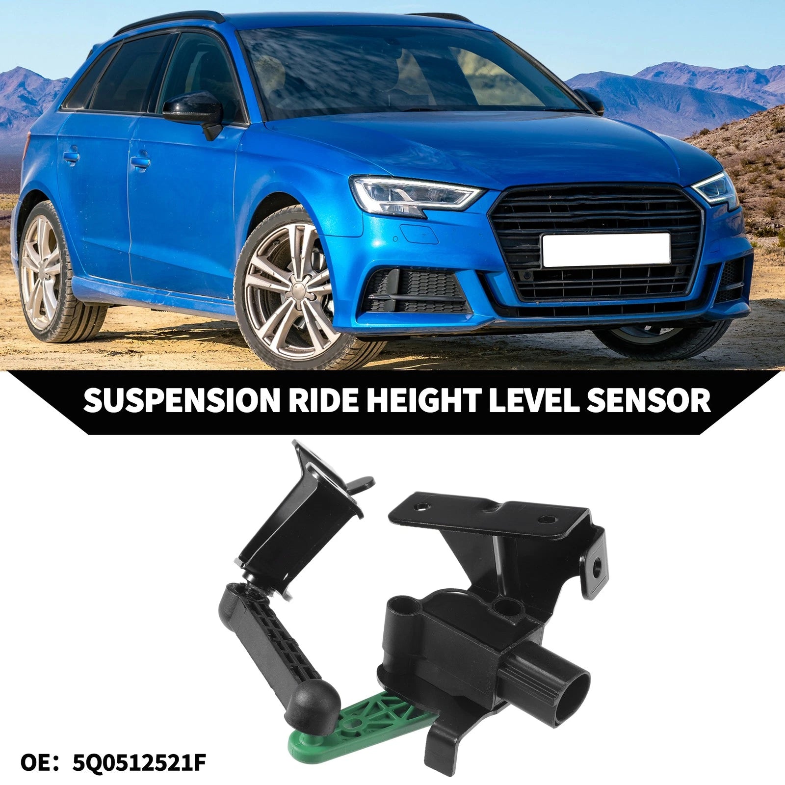 Ride Height Level Sensor Replacement Rear Left for Audi A3 (2015–2020)