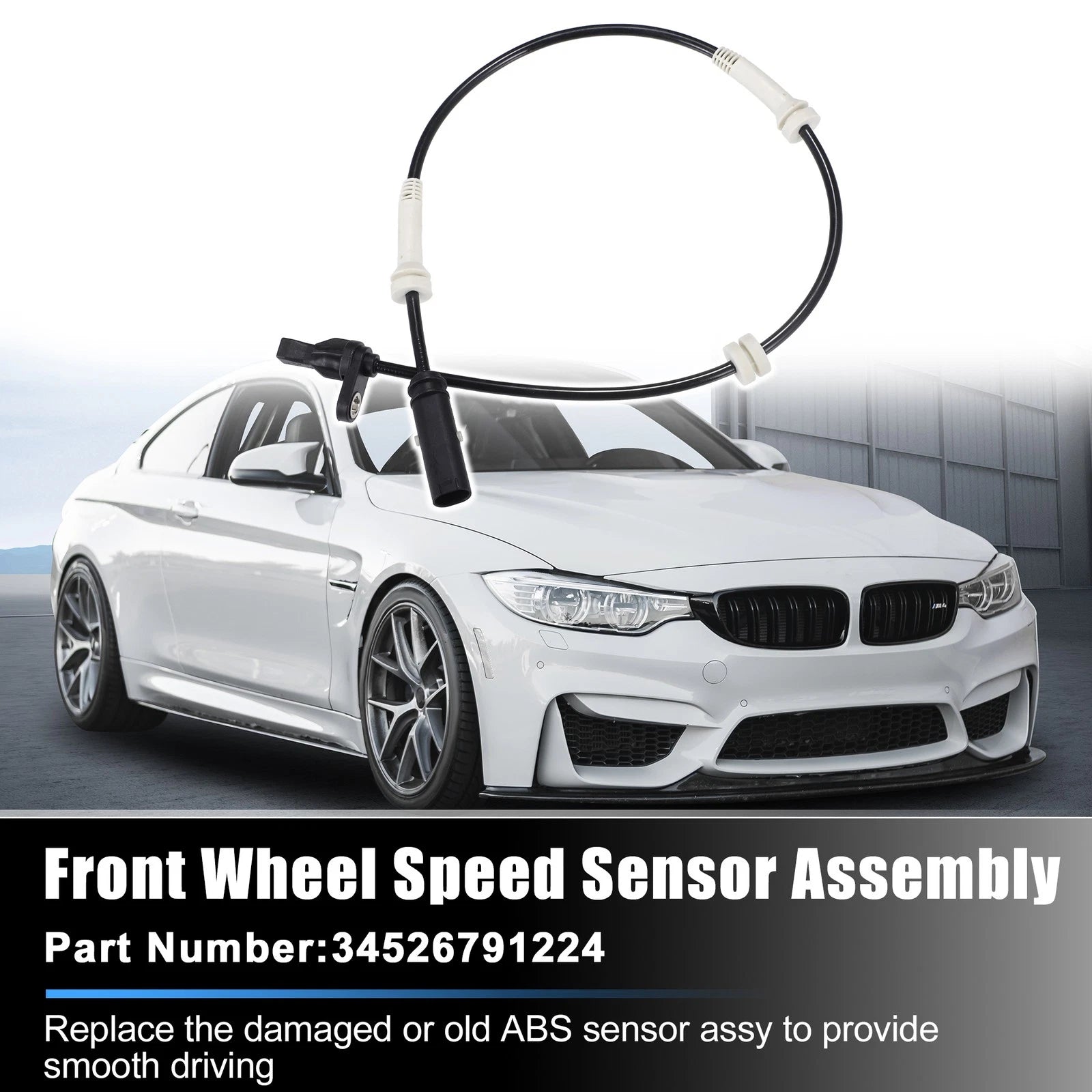 2pcs Front Left Right ABS Wheel Speed Sensor for BMW 228i xDrive (2017–2021)