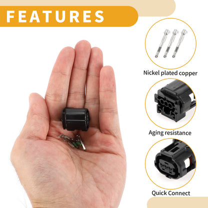 3 Pin Headlight Leveling Motor Connector Plug Female for Toyota (2009–2017)