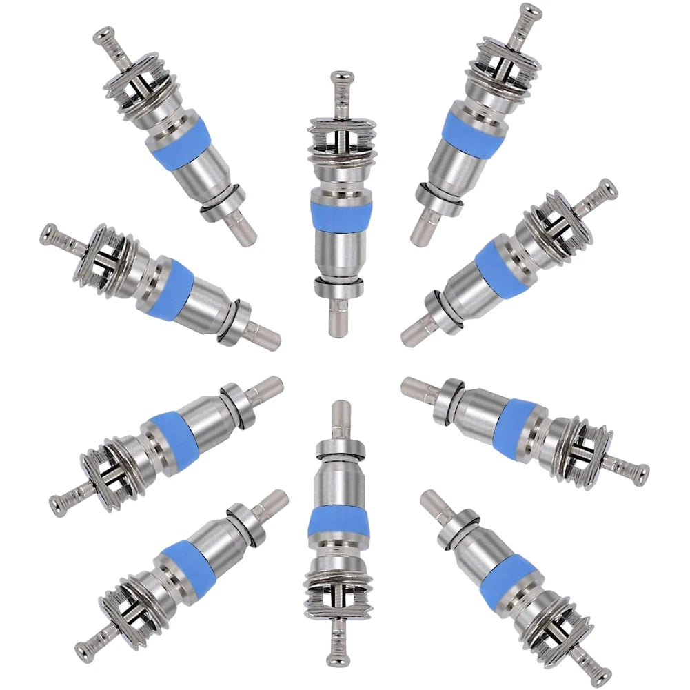 50pcs Valve Cores Kit with Seal for R410 R32 R22 for r12 Refrigeration Systems