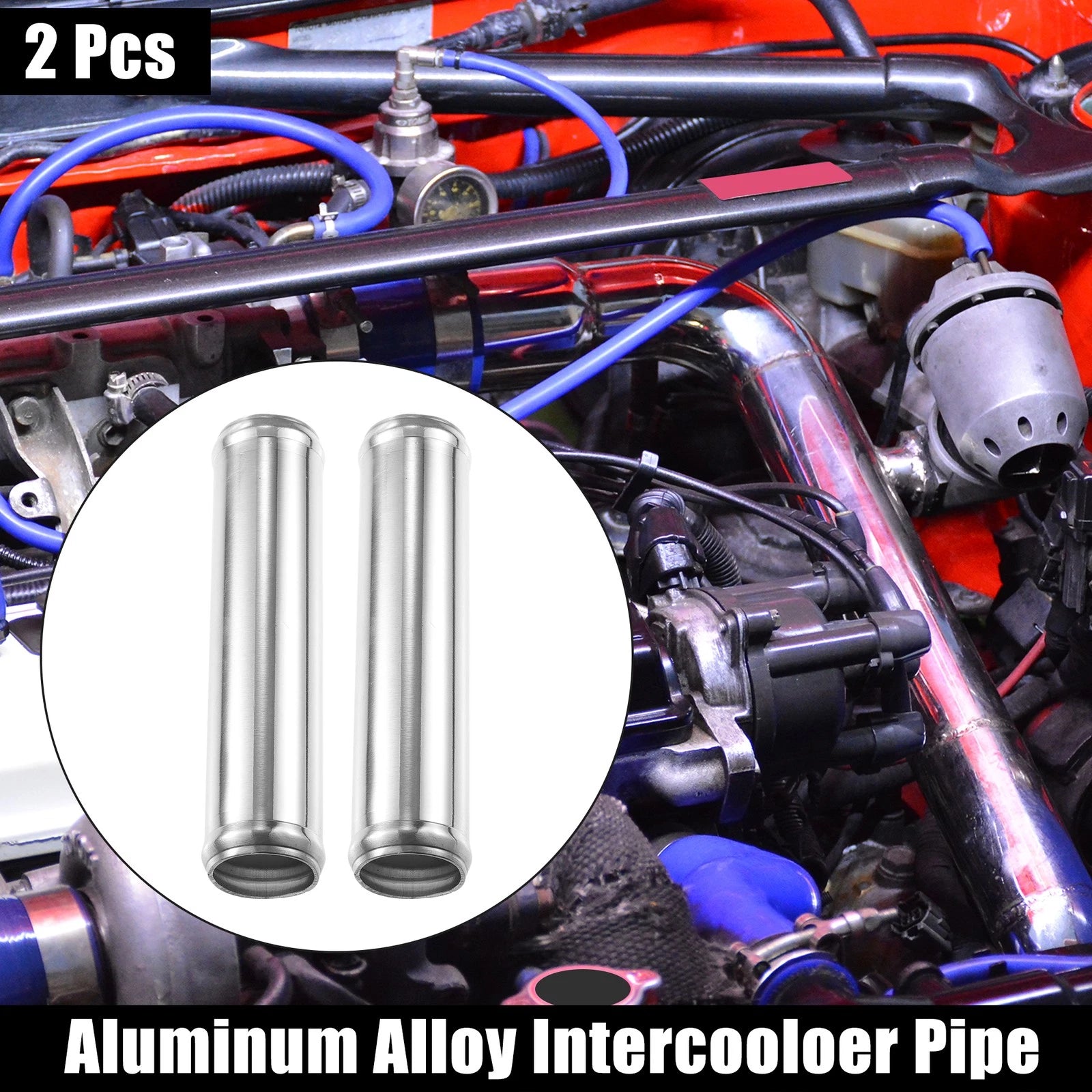 2 Pcs Intercooler Pipe Tube for 1.35" OD 6" Length
